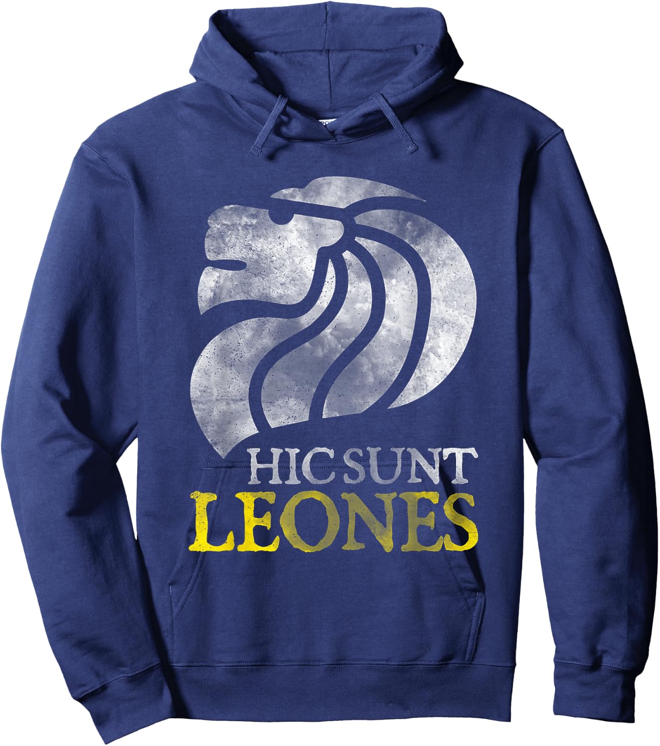 Hic Sunt Leones There be Lions Here Shirt Hoodie - Hoodie | Navy