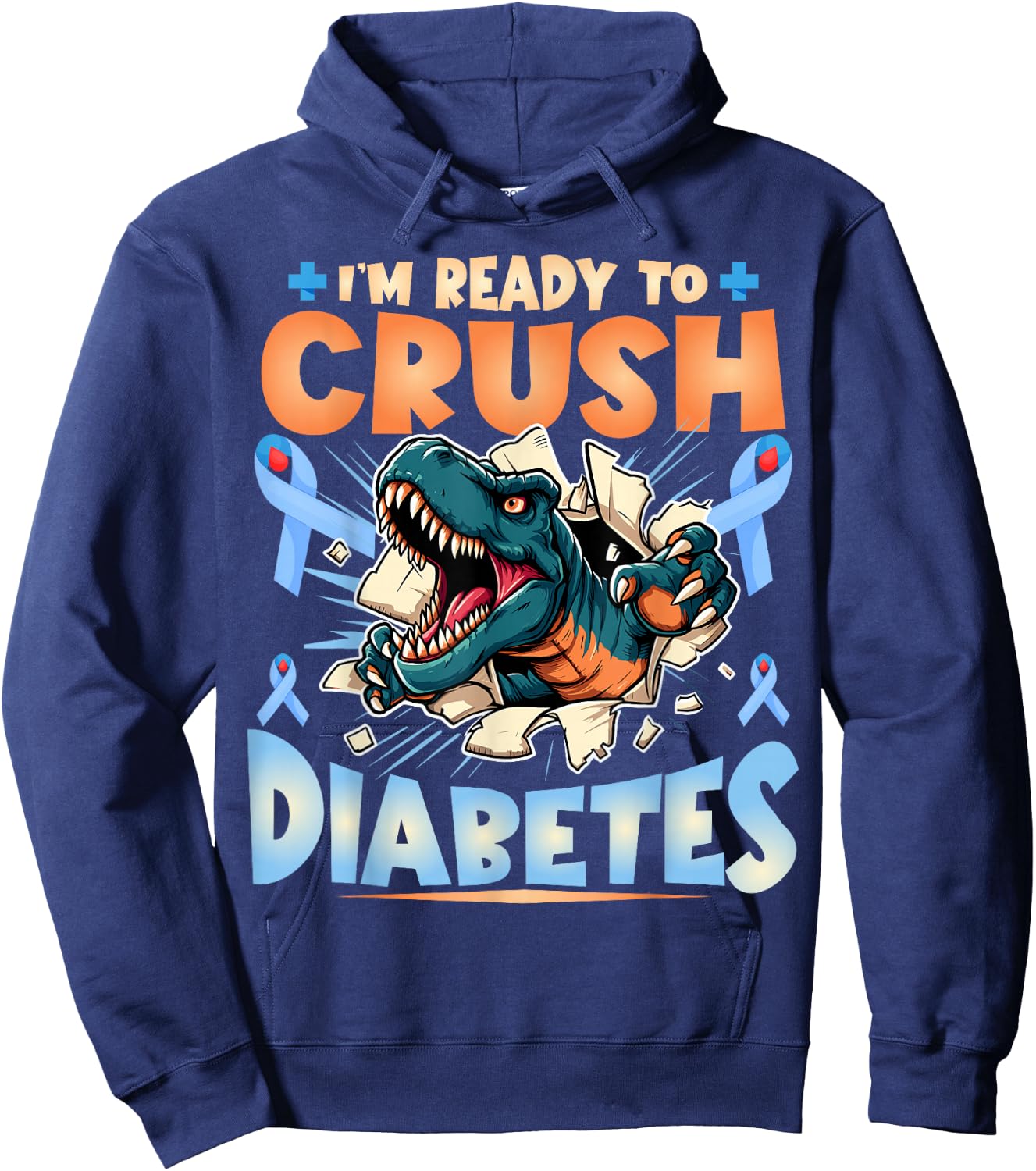 T1d Diabetic Kids Toddler Diabetes Awareness Insulin Hoodie - Hoodie | Navy