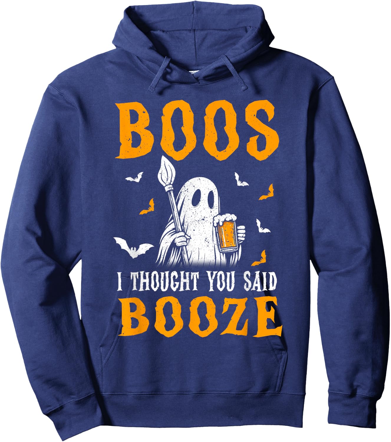 Drinking Halloween Booze Ghost Beer Hoodie - Hoodie | Navy