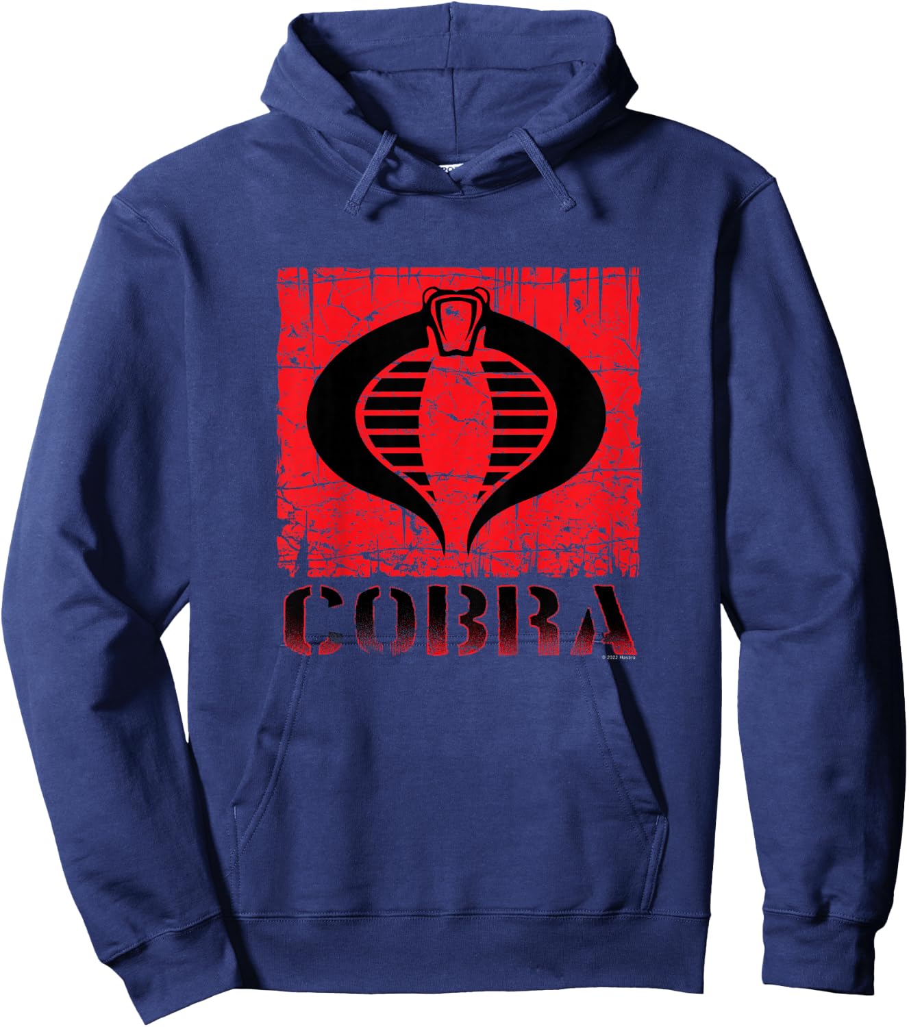 Kids G.I. Joe A Real American Hero Cobra Command Distressed Logo Hoodie - Hoodie | Navy