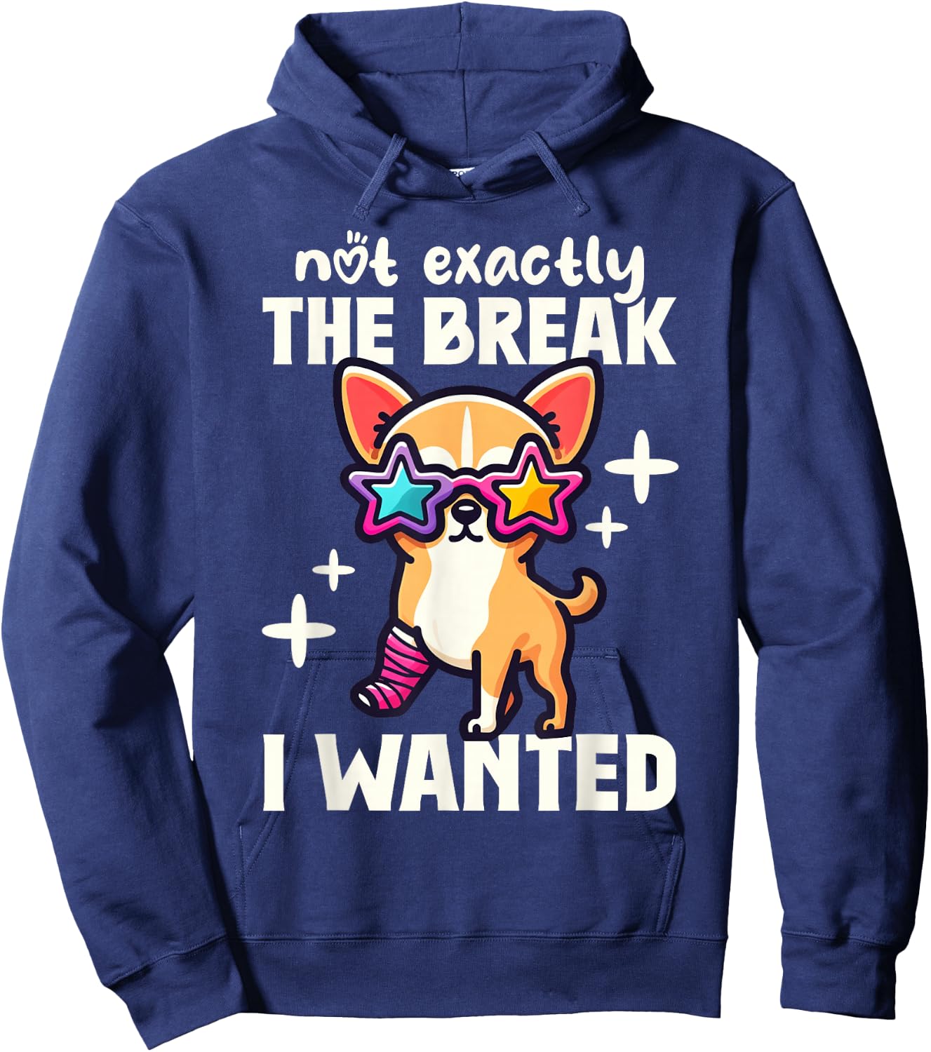 Not Exactly The Break I Wanted Broken Arm Gifts for Kids Hoodie - Hoodie | Navy