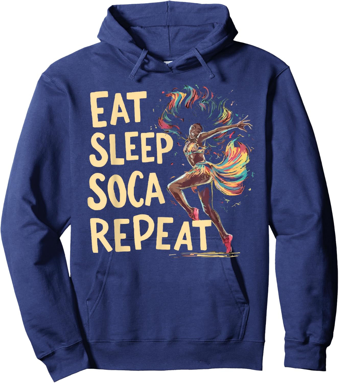 Soca Dancing Trinidad And Tobago Dancer Soca Music Hoodie - Hoodie | Navy