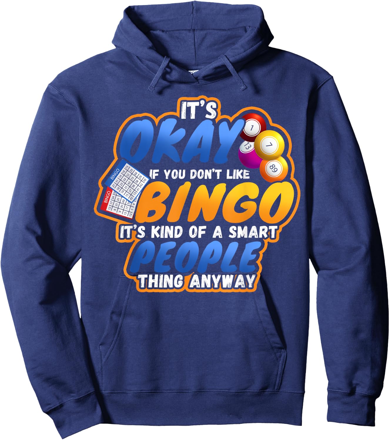 Bingo Lucky Players Lottery Game Hoodie - Hoodie | Navy