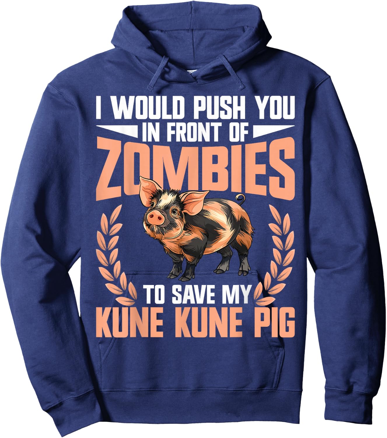 Kunekune Pig Dad Supplies Pig Breeder Kune Kune Girl Hoodie - Hoodie | Navy