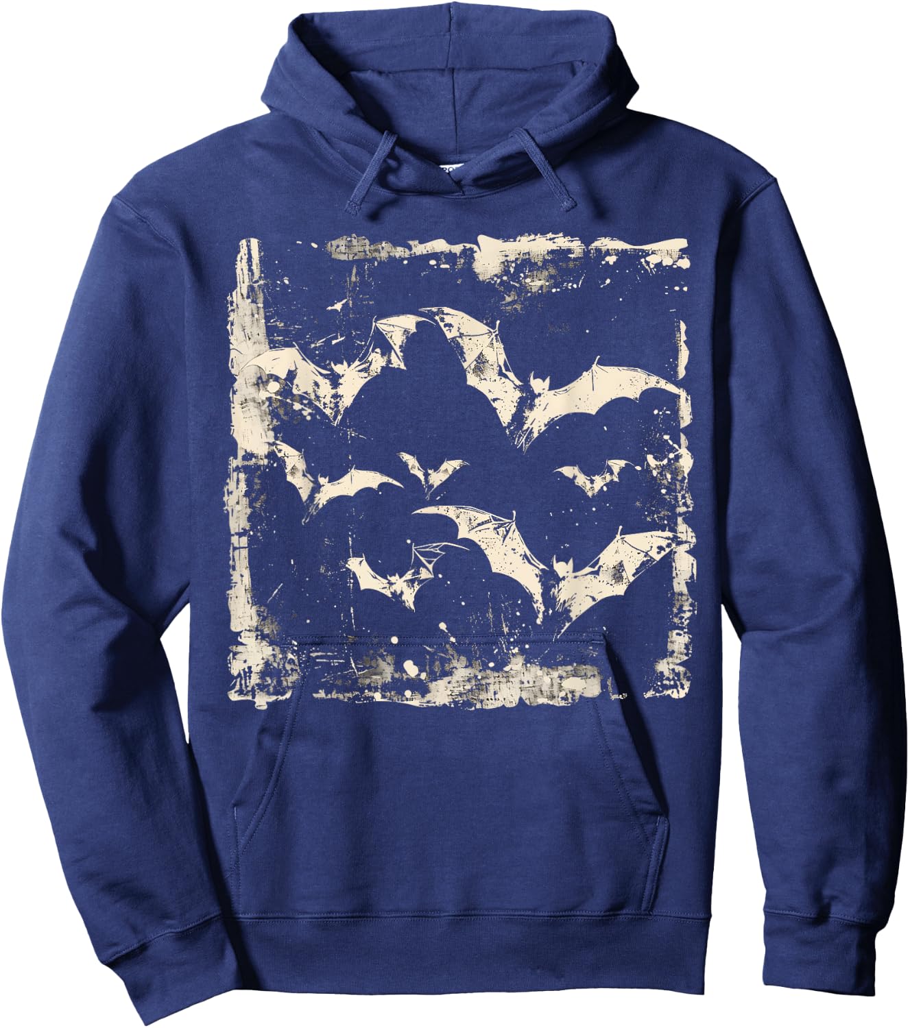 Bats Vampire Horror Spooky Scary Halloween Goth Aesthetic Hoodie - Hoodie | Navy