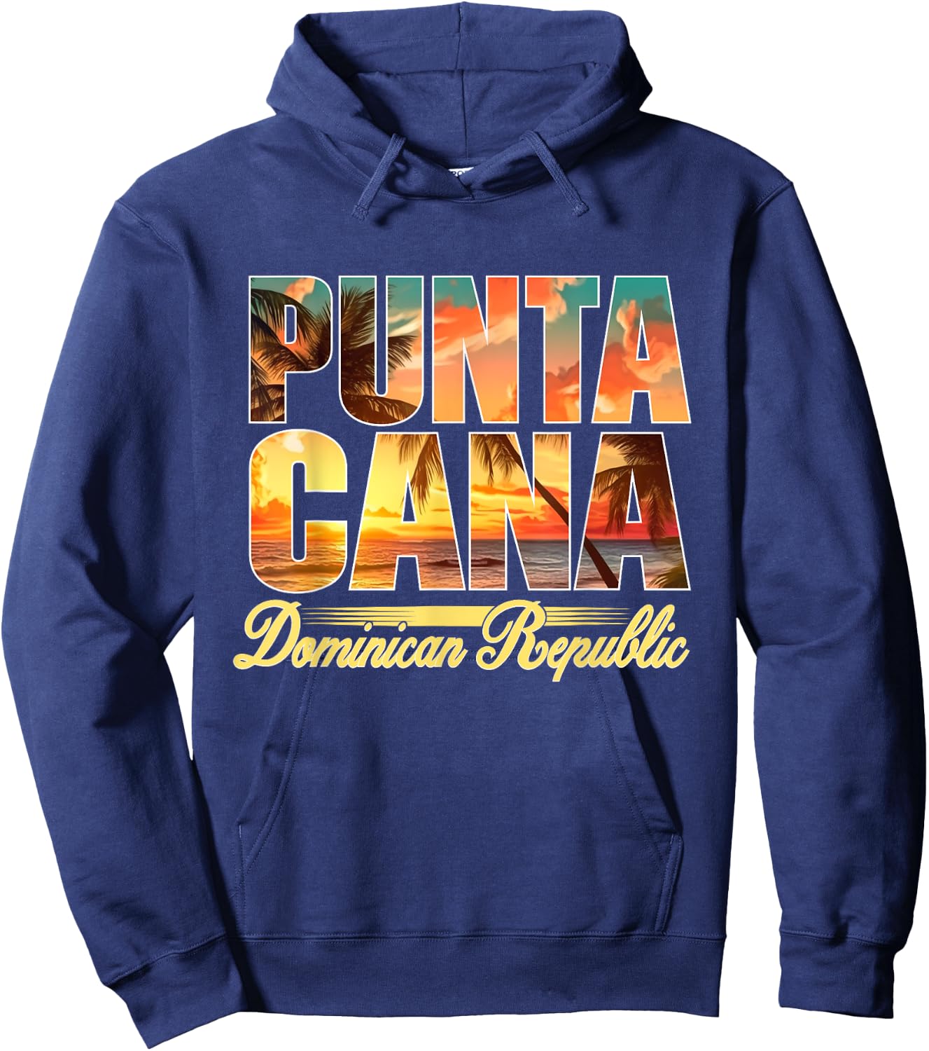 Punta Cana Sunset Beach Shirt Dominican Republic Vacation Women Girls Kids Hoodie - Hoodie | Navy