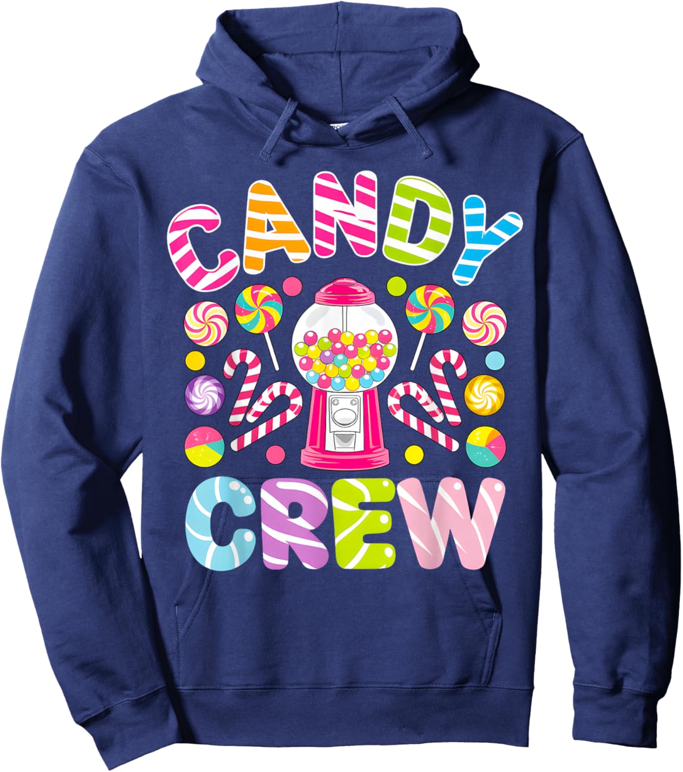 Groovy Candy Crew Sweetie Candy Squad Candy Birthday Party Hoodie - Hoodie | Navy
