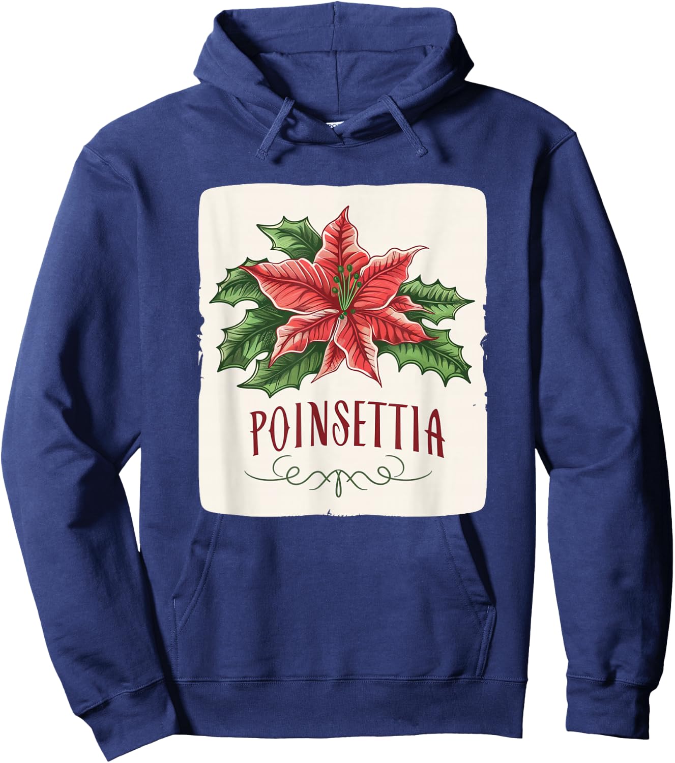 Awesome Poinsettia Flower Costume for Boys and Girls Hoodie - Hoodie | Navy