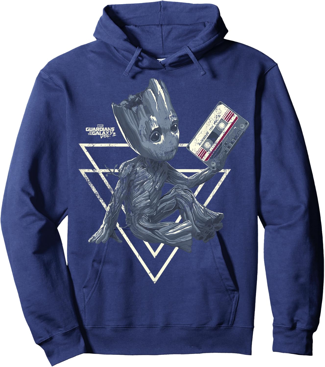 Marvel Guardians of the Galaxy Vol. 2 Groot Mixtape Sketch Hoodie - Hoodie | Navy