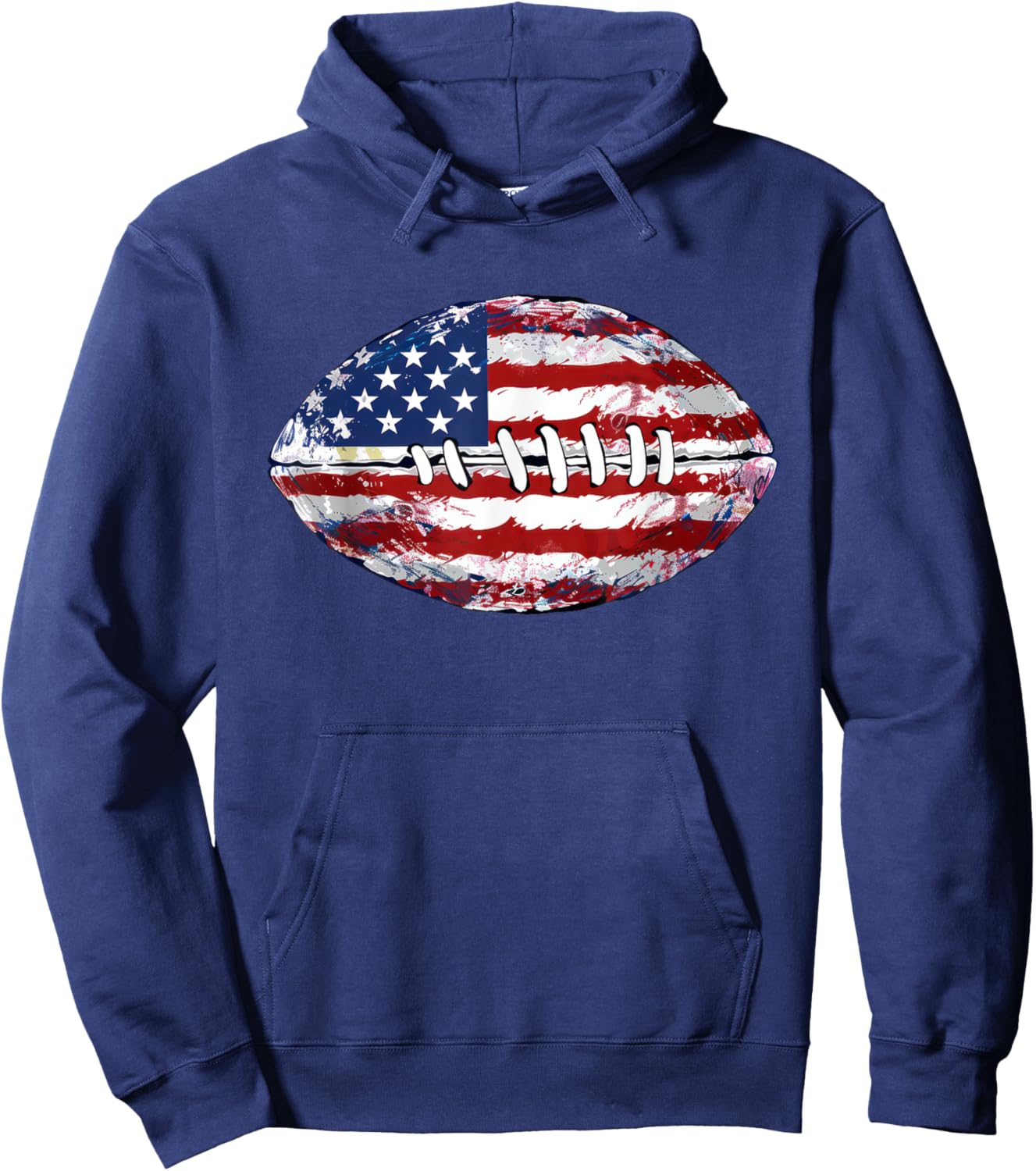 American Football USA Flag Hoodie - Hoodie | Navy