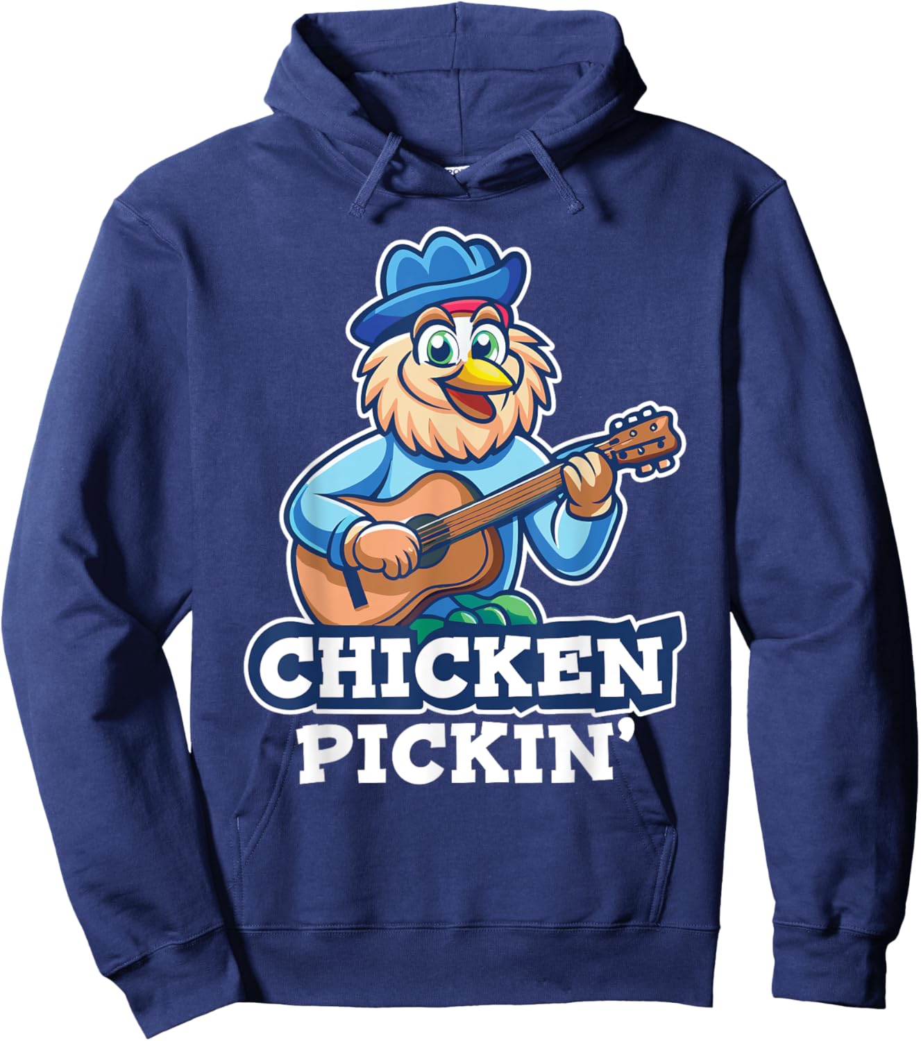 Chicken Pickin' Guitar Player Country Music Honky Tonk Music Hoodie - Hoodie | Navy