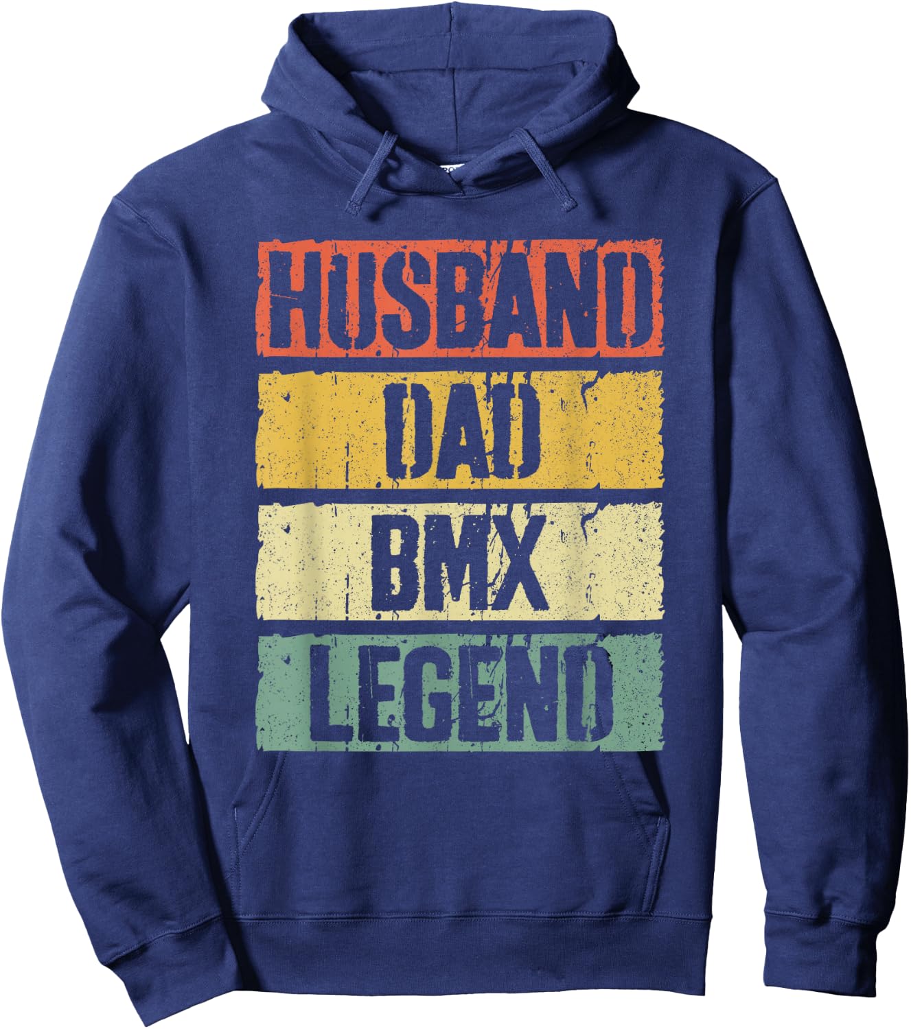 Husband Dad BMX Legend Shirt Men Fathers Day Hoodie - Hoodie | Navy