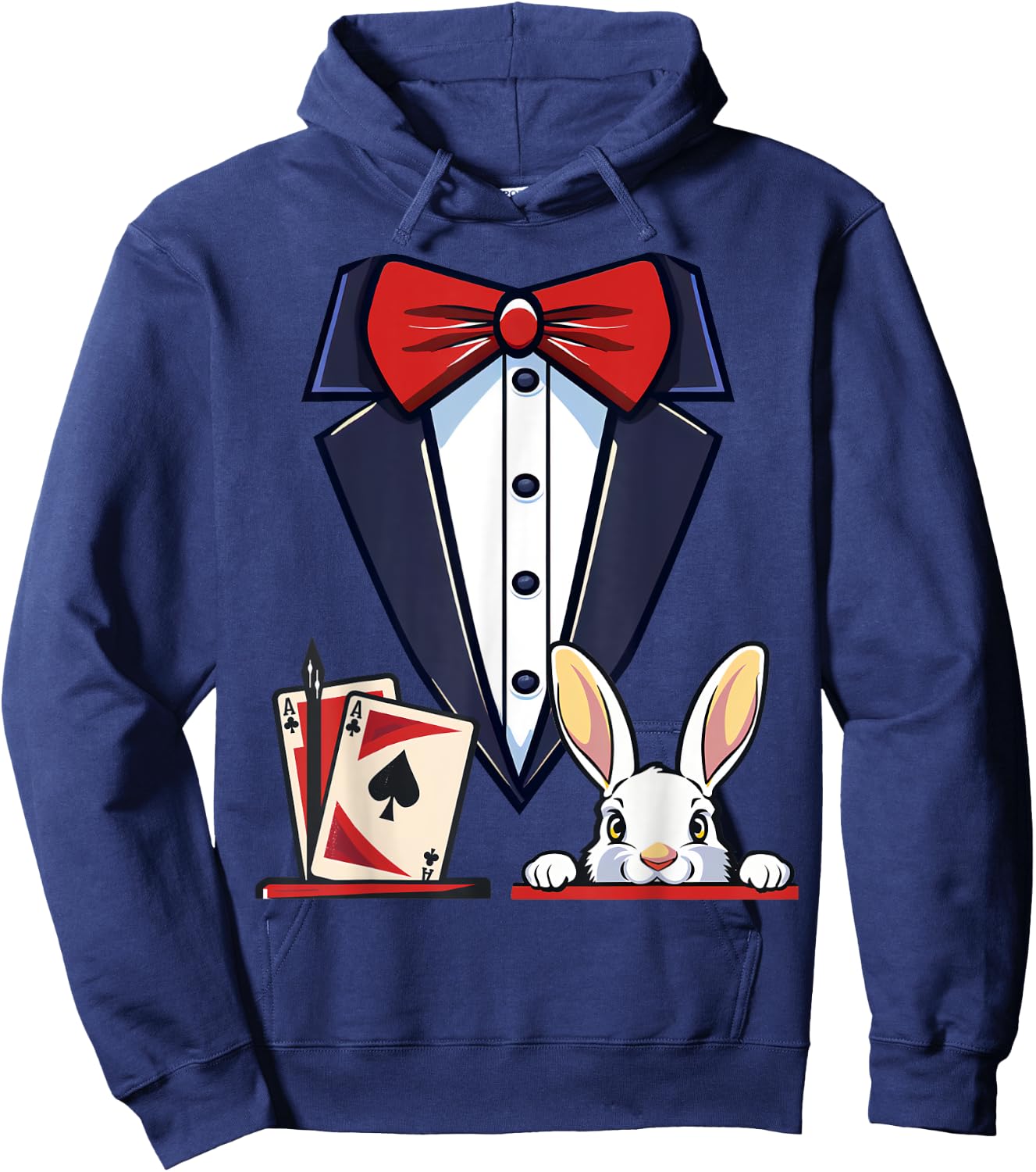 Magician Costume Halloween Magic Show Men Women Kids Boys Hoodie - Hoodie | Navy