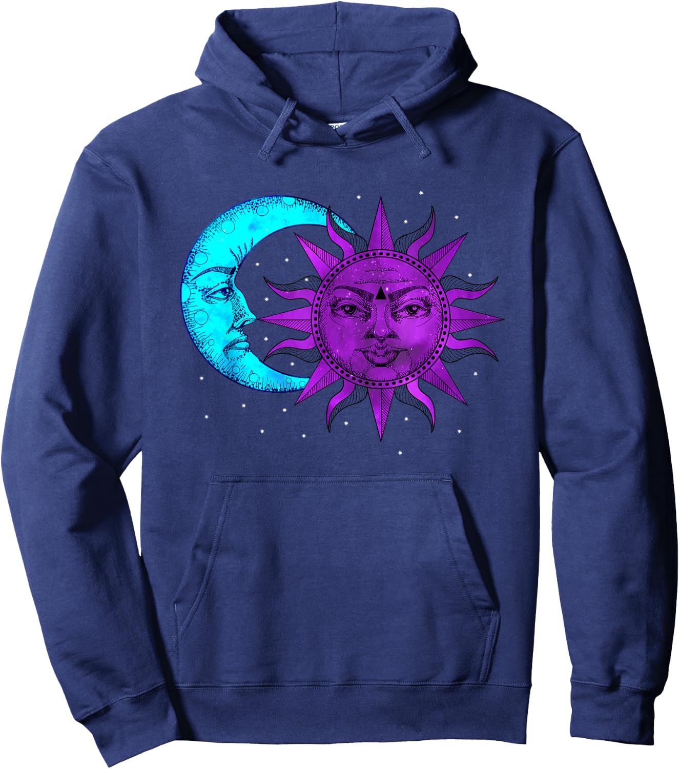 Moon and Sun Astronomy Hoodie - Hoodie | Navy