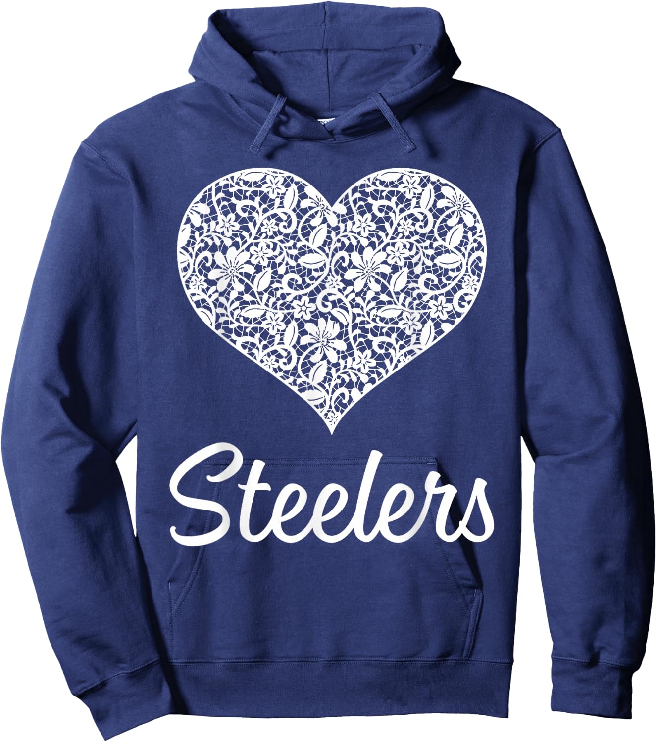 Steelers Fontana Lace Heart HS Hoodie - Hoodie | Navy