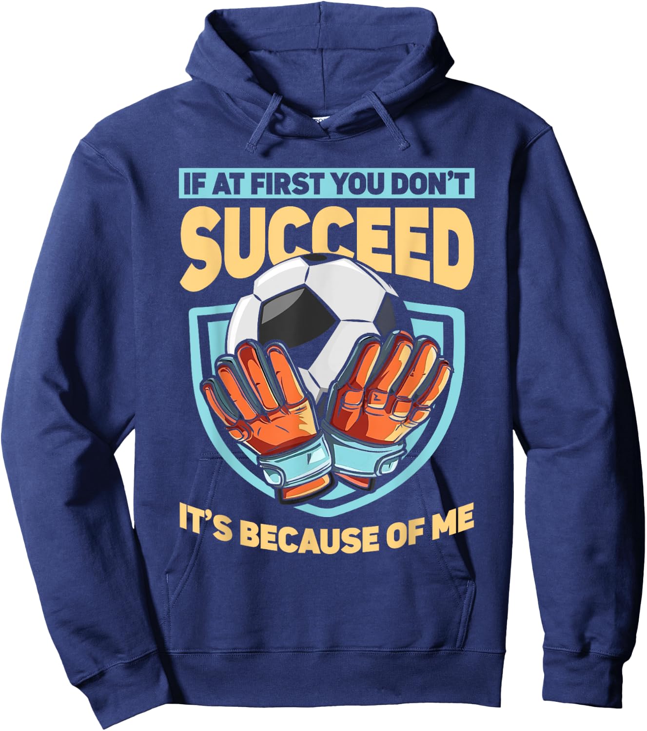 Kids Goaltender Defender Goalkeeper Soccer Goalie Goal Hoodie - Hoodie | Navy
