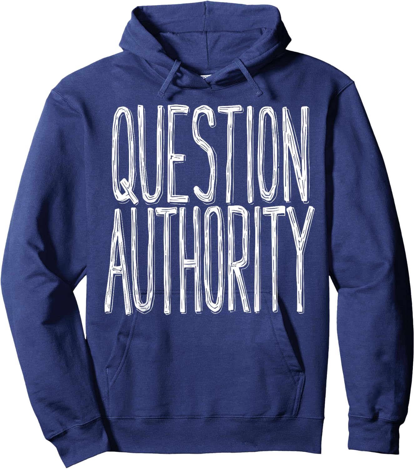 Question Authority | Protest Resist Political Activism Hoodie - Hoodie | Navy