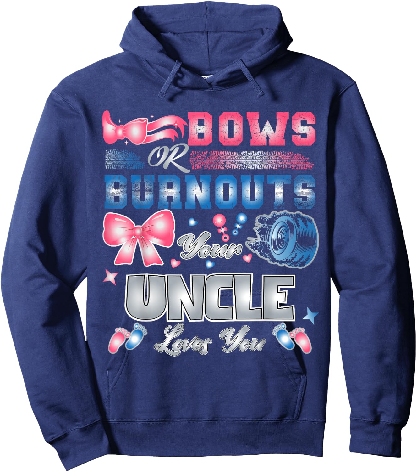 Keeper Of The Gender Bows Or Burnouts Your Uncle Loves You Hoodie - Hoodie | Navy