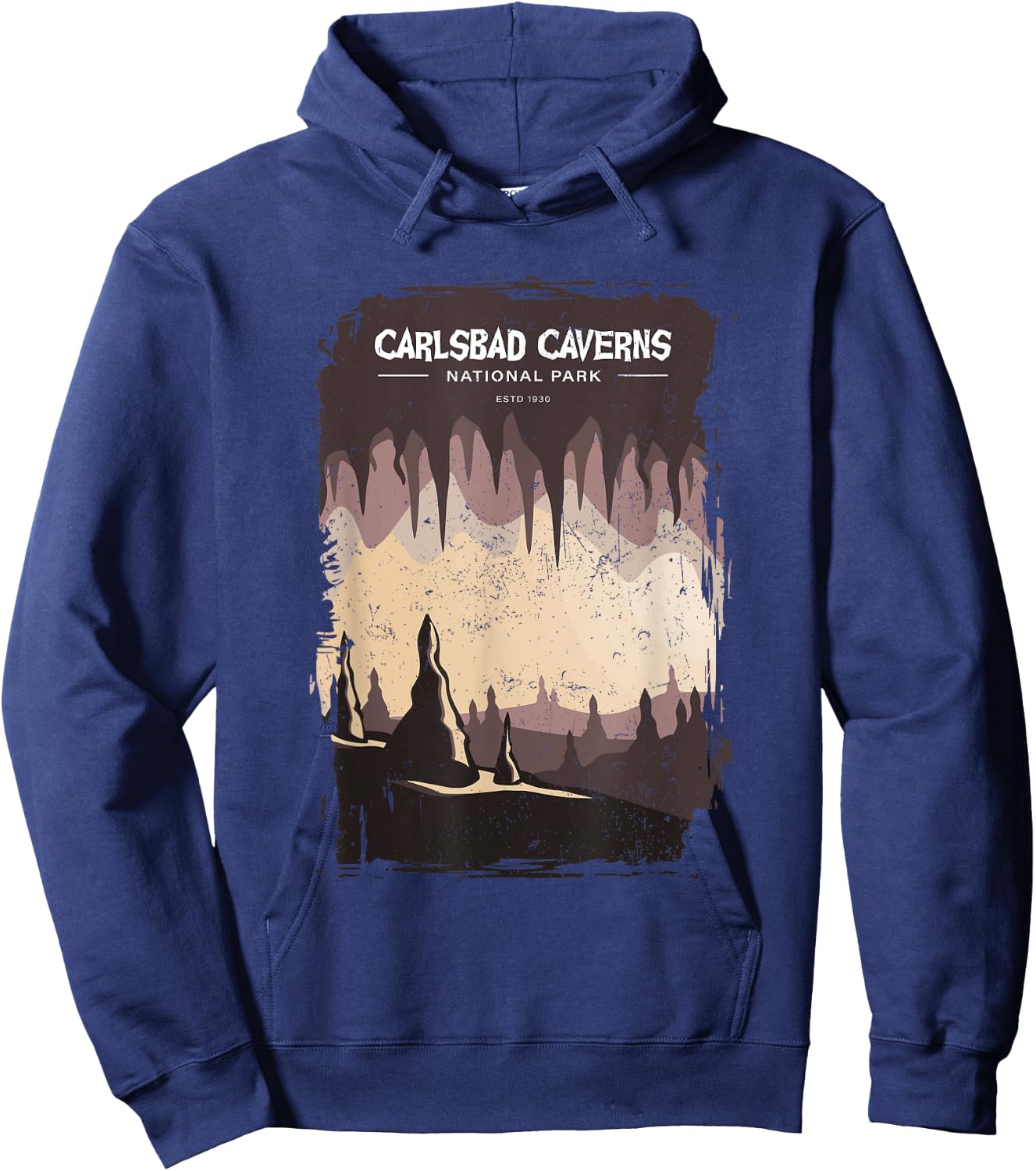 Carlsbad Caverns US National Park New Mexico Vintage Hoodie - Hoodie | Navy