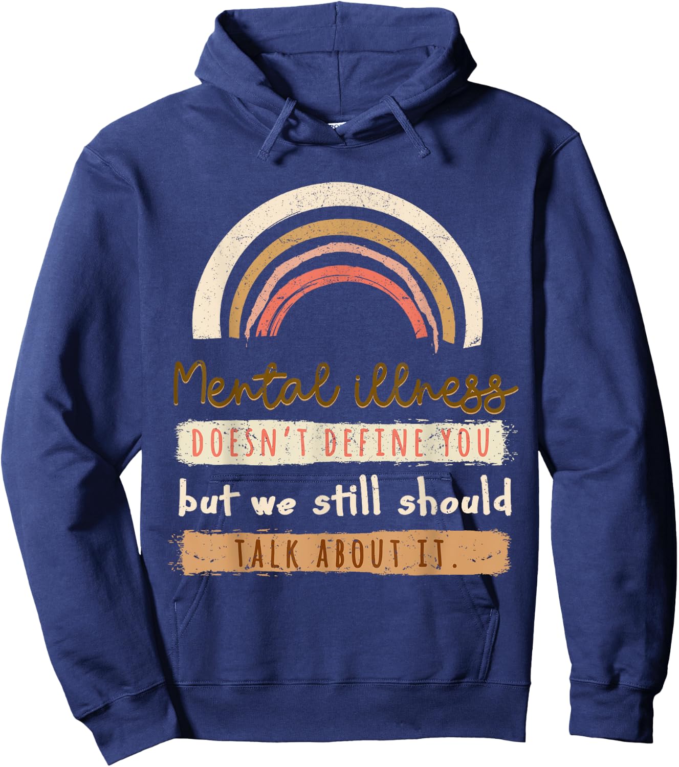 Depression Mental Health Awareness Hoodie - Hoodie | Navy