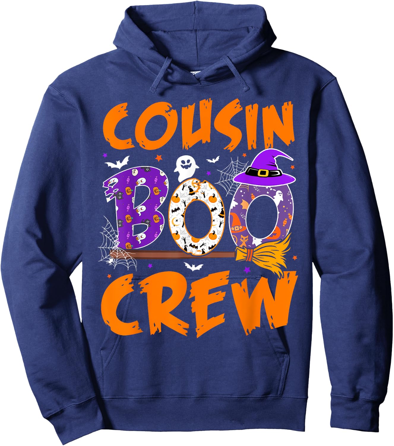 Cousin Boo Crew Funny Ghost Halloween Spooky Costume Kids Hoodie - Hoodie | Navy