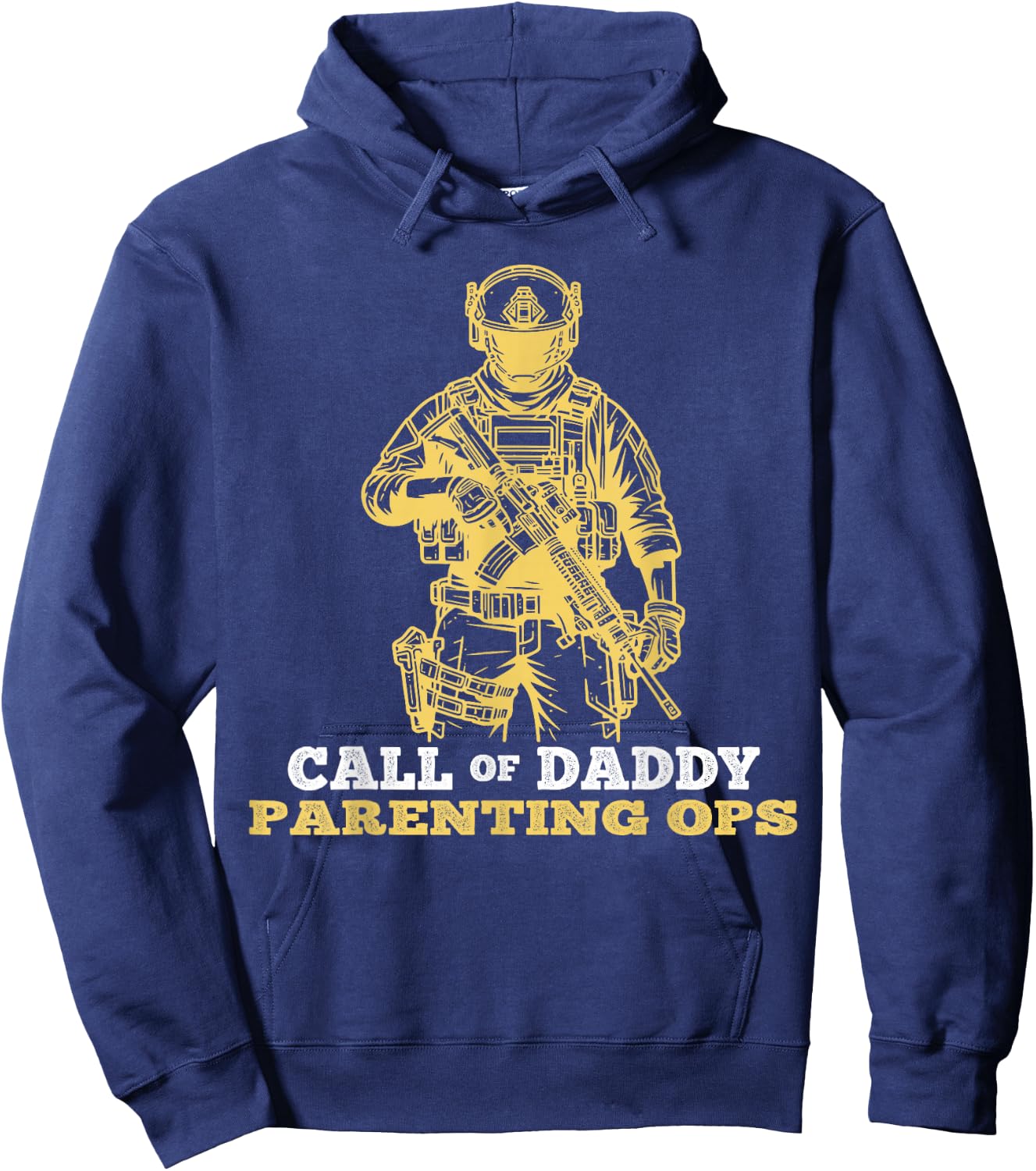 Fathers Day Call of Daddy Parenting Ops Gamer Dads Hoodie - Hoodie | Navy