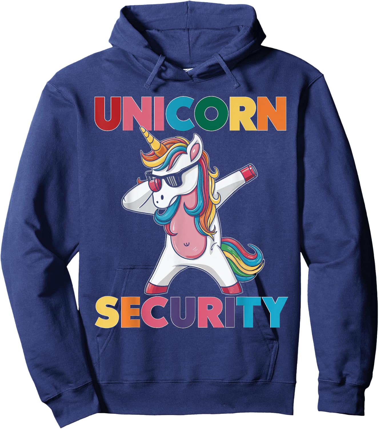 Unicorn Security Unicorn Funny Magical Mythical Charm Hoodie - Hoodie | Navy