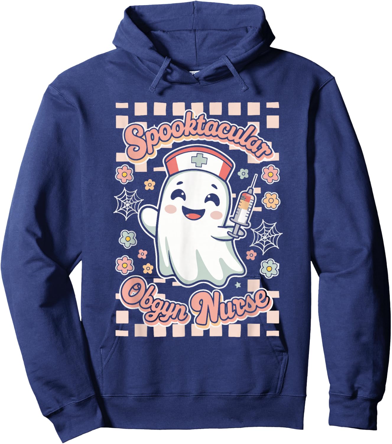 Spooktacular OBGYN Nurse Gynecologist Obstetrics Hoodie - Hoodie | Navy