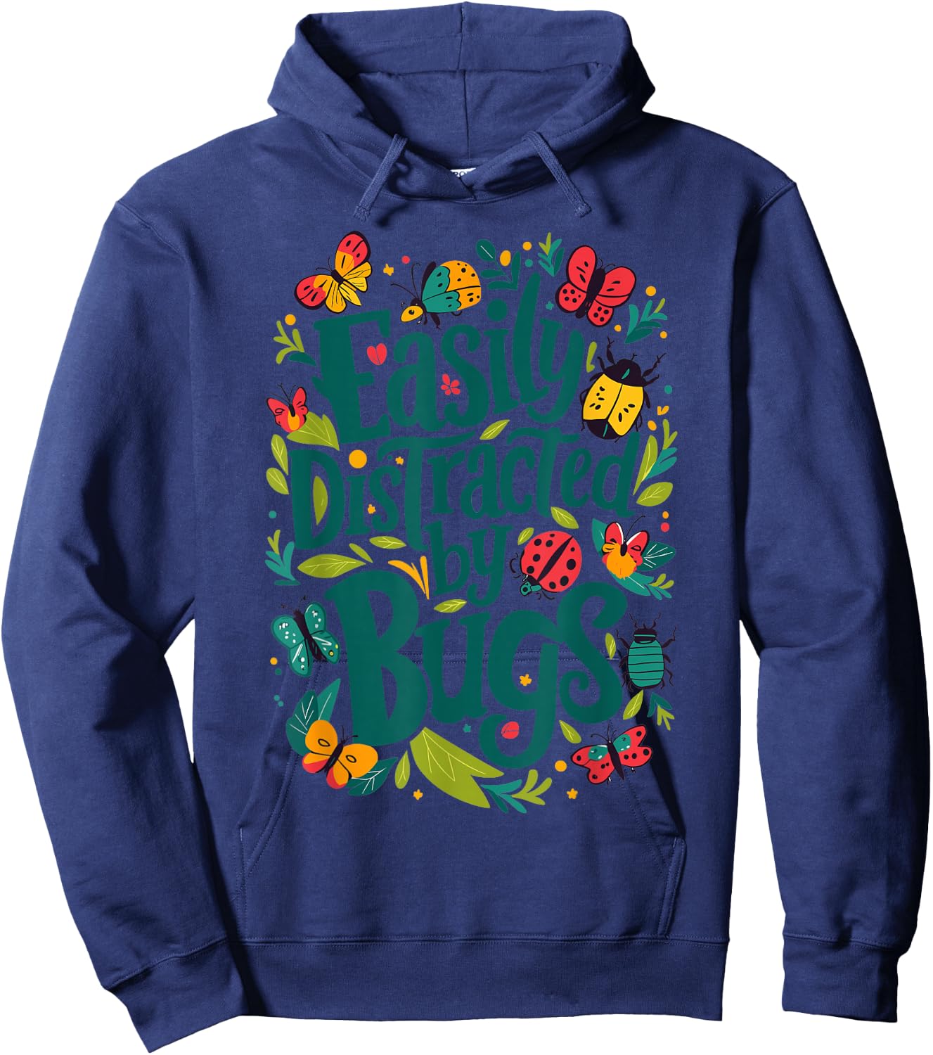 Easily distracted by Bugs Hoodie - Hoodie | Navy