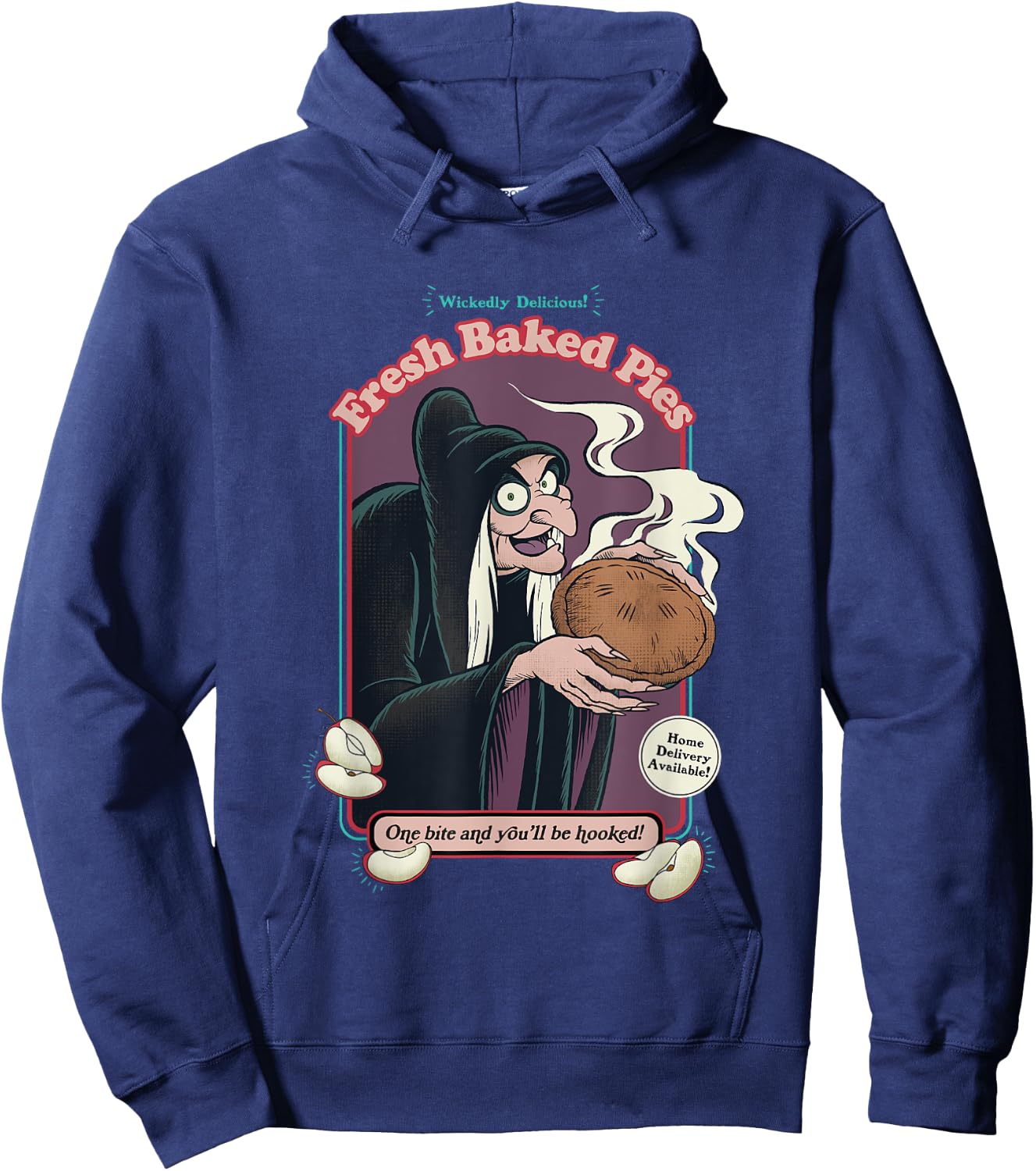 Disney Villains Evil Queen One Bite And You'll Be Hooked! Hoodie - Hoodie | Navy