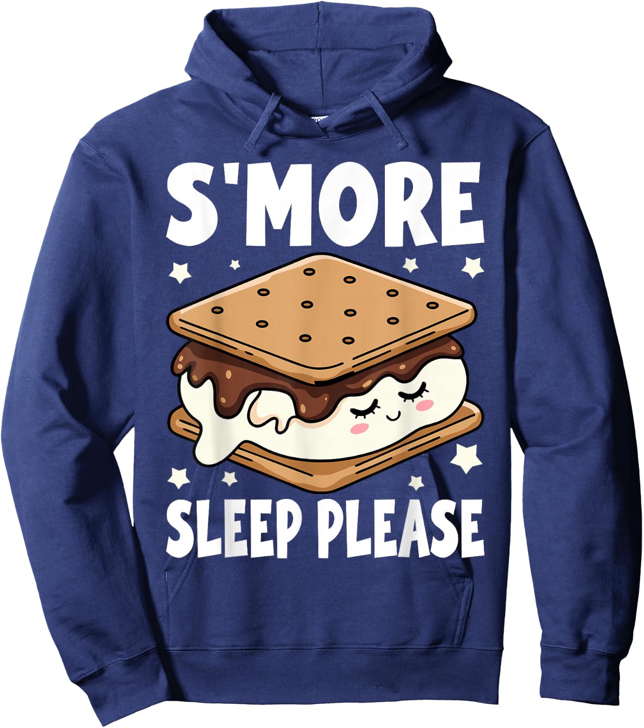 S'more Sleep I Marshmallow Pajamas for Boys Girls Camping Hoodie - Hoodie | Navy