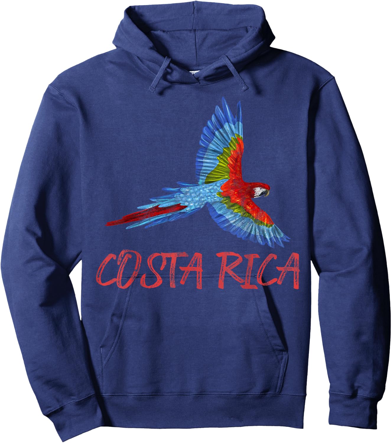 Costa Rica Bird Scarlet Macaw Central American Country Hoodie - Hoodie | Navy