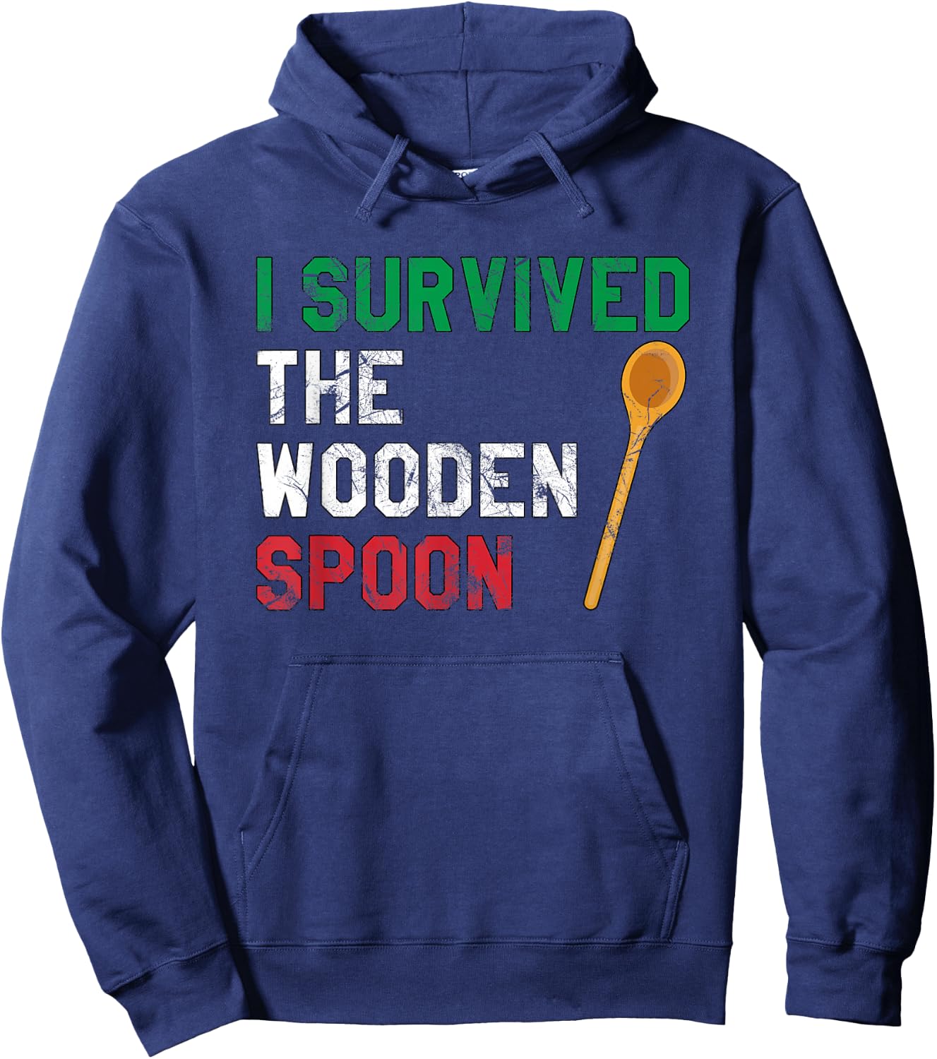 I Survived The Wooden Spoon Hoodie - Hoodie | Navy