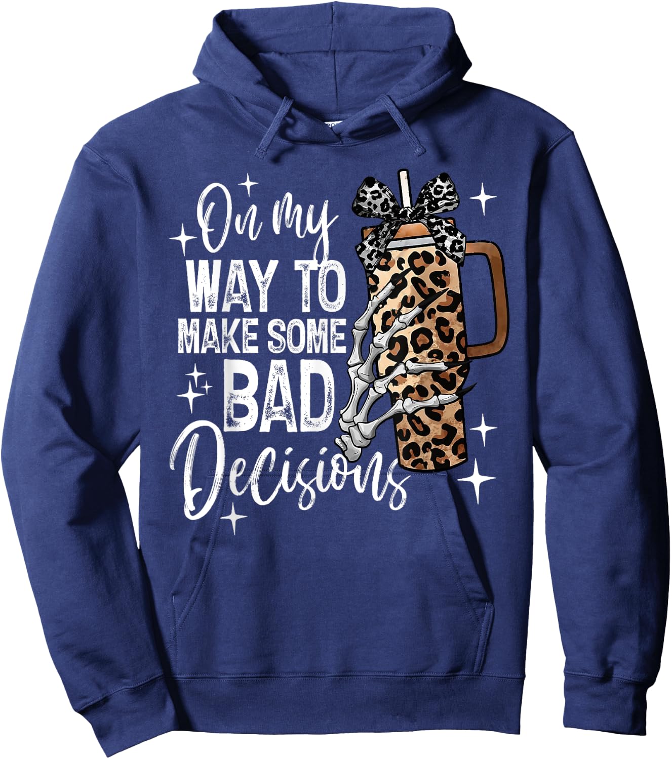 On My Way To Make Some Bad Decisions Spooky Season Halloween Hoodie - Hoodie | Navy