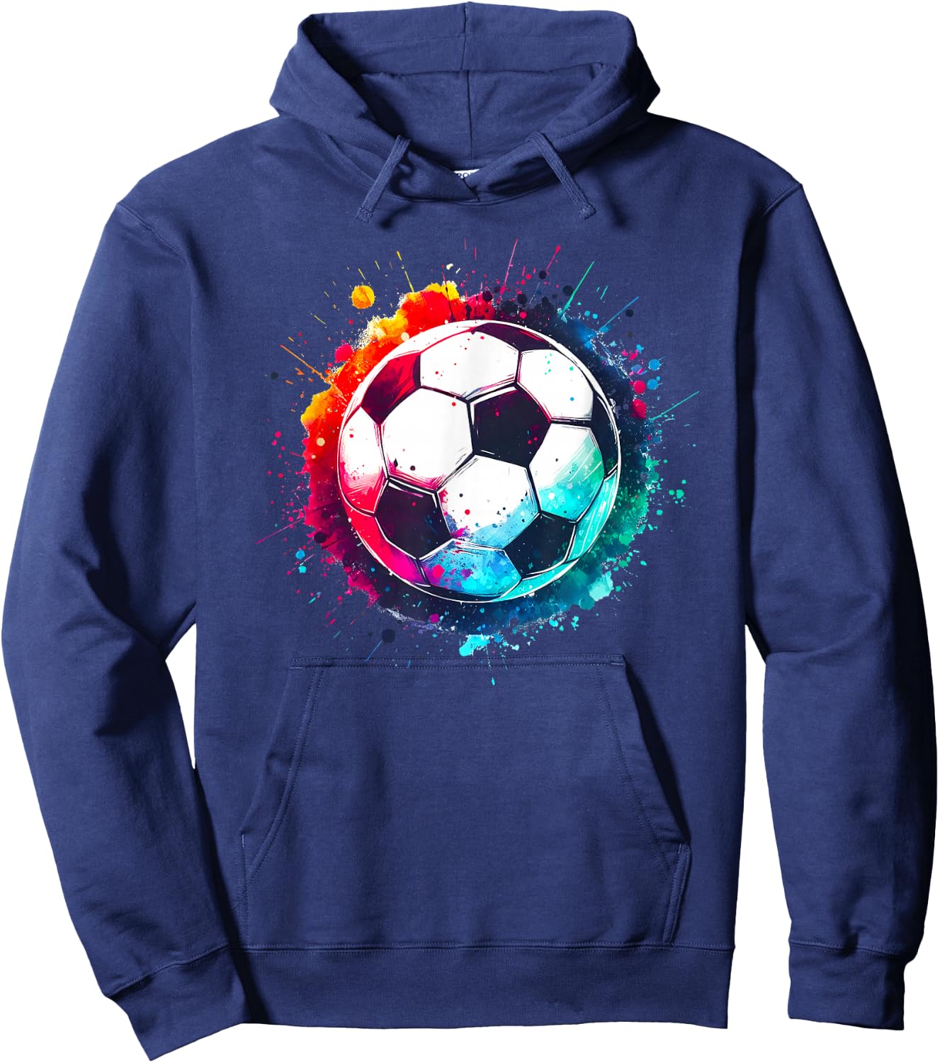 Tie Dye Football for All Football Lovers, Men, Women and Hoodie - Hoodie | Navy