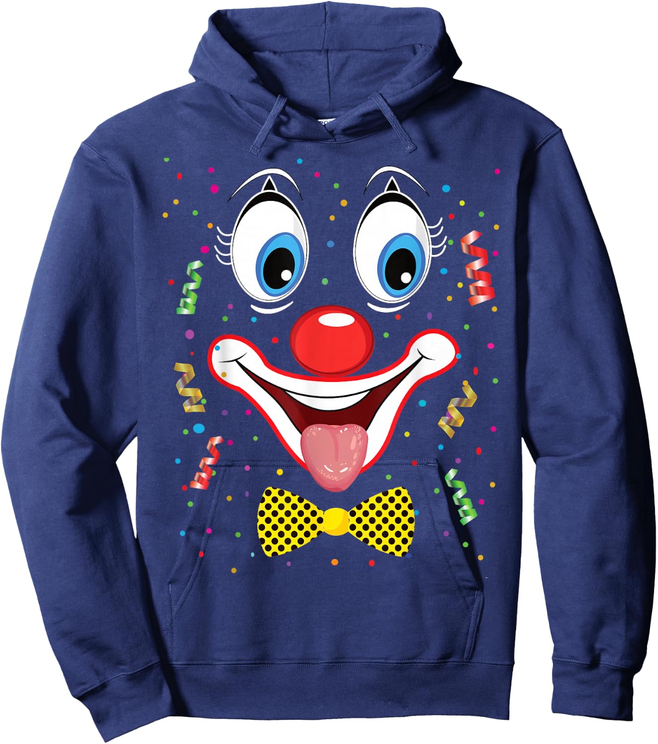 Carnival Clown Face Circus Costume Kids Men Women Carnivals Hoodie - Hoodie | Navy