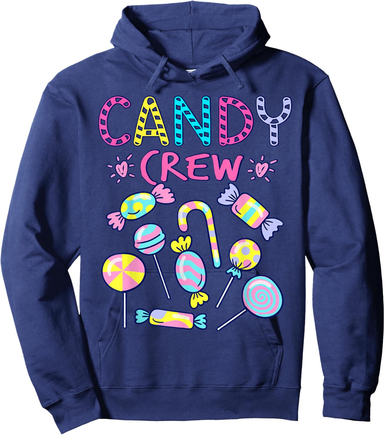 Candy Crew Party Costume Candy Sweetie Candy Squad Hoodie - Hoodie | Navy