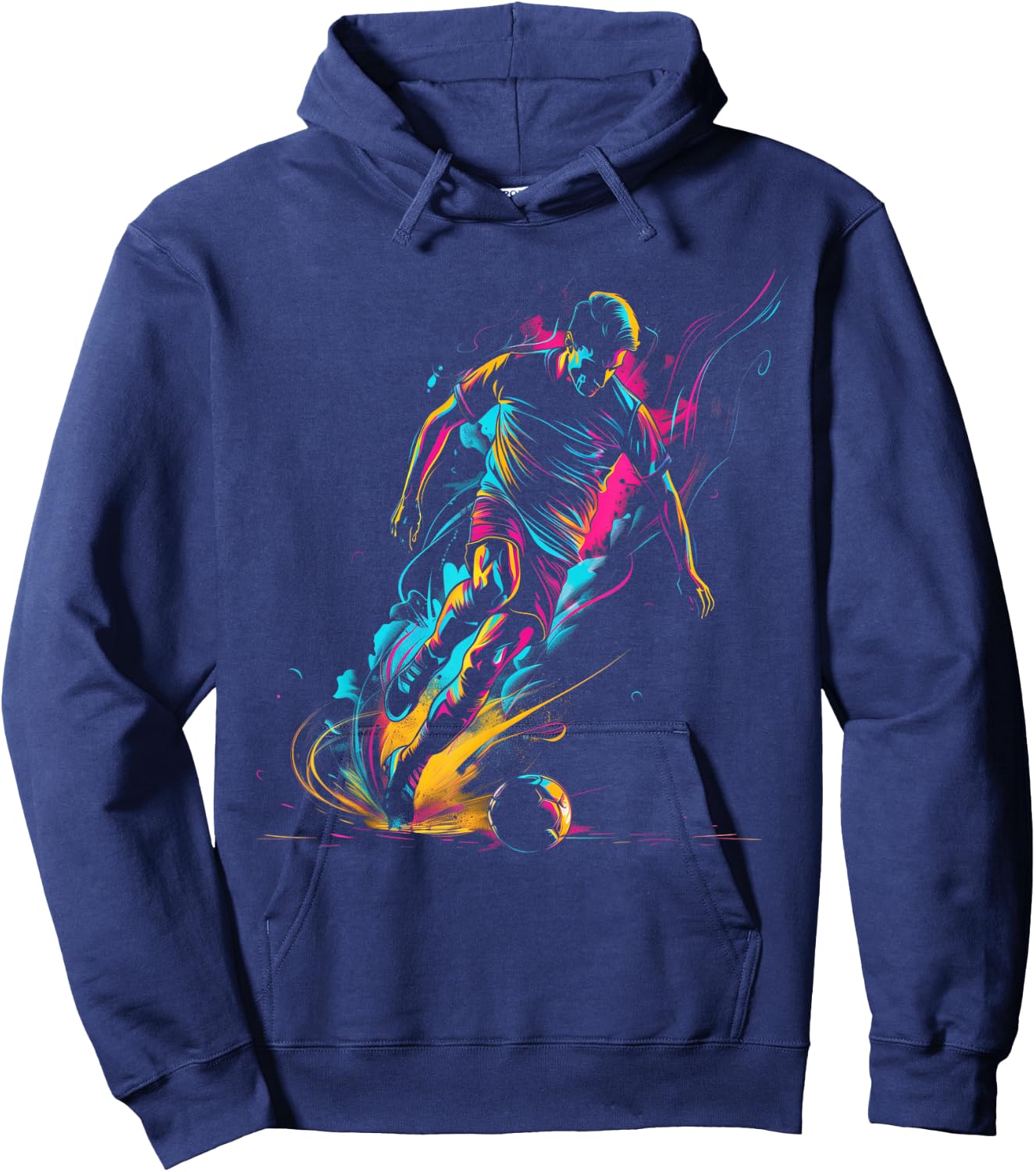 Soccer Player Sports Hoodie - Hoodie | Navy