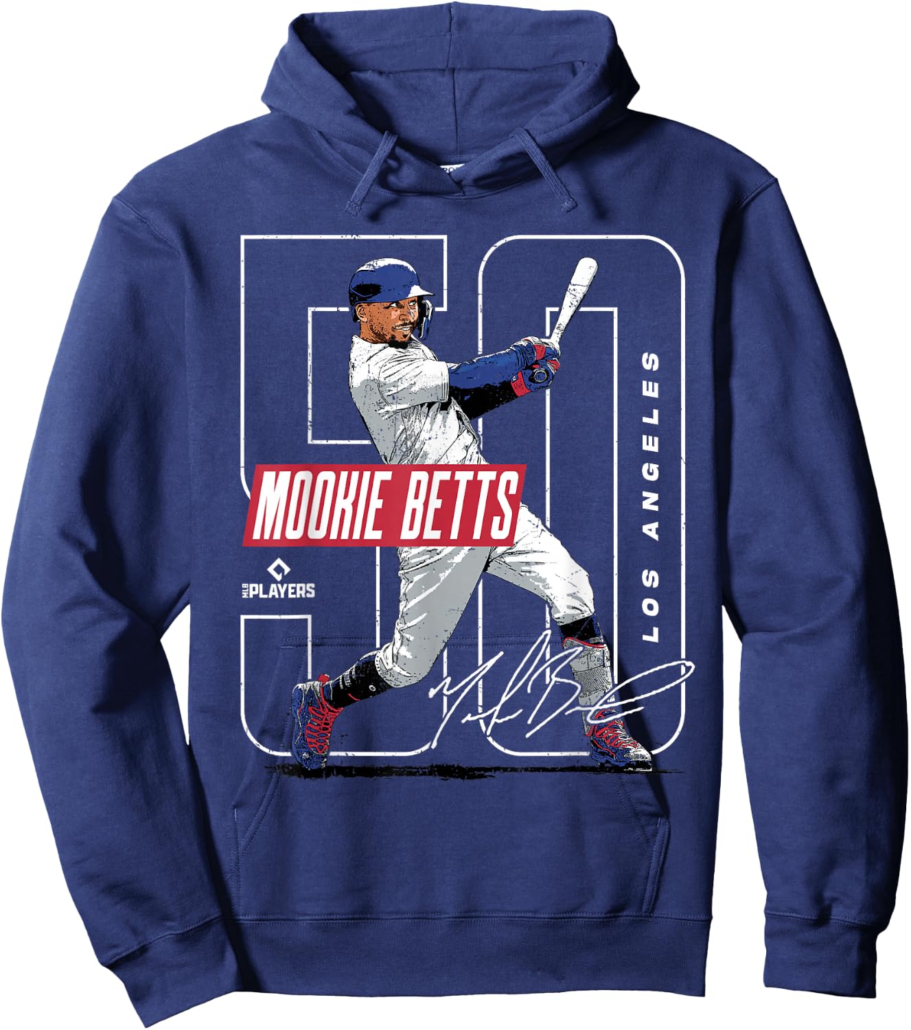 Mookie Betts | Los Angeles Baseball MLB Players | MLBMBE3004 Hoodie - Hoodie | Navy