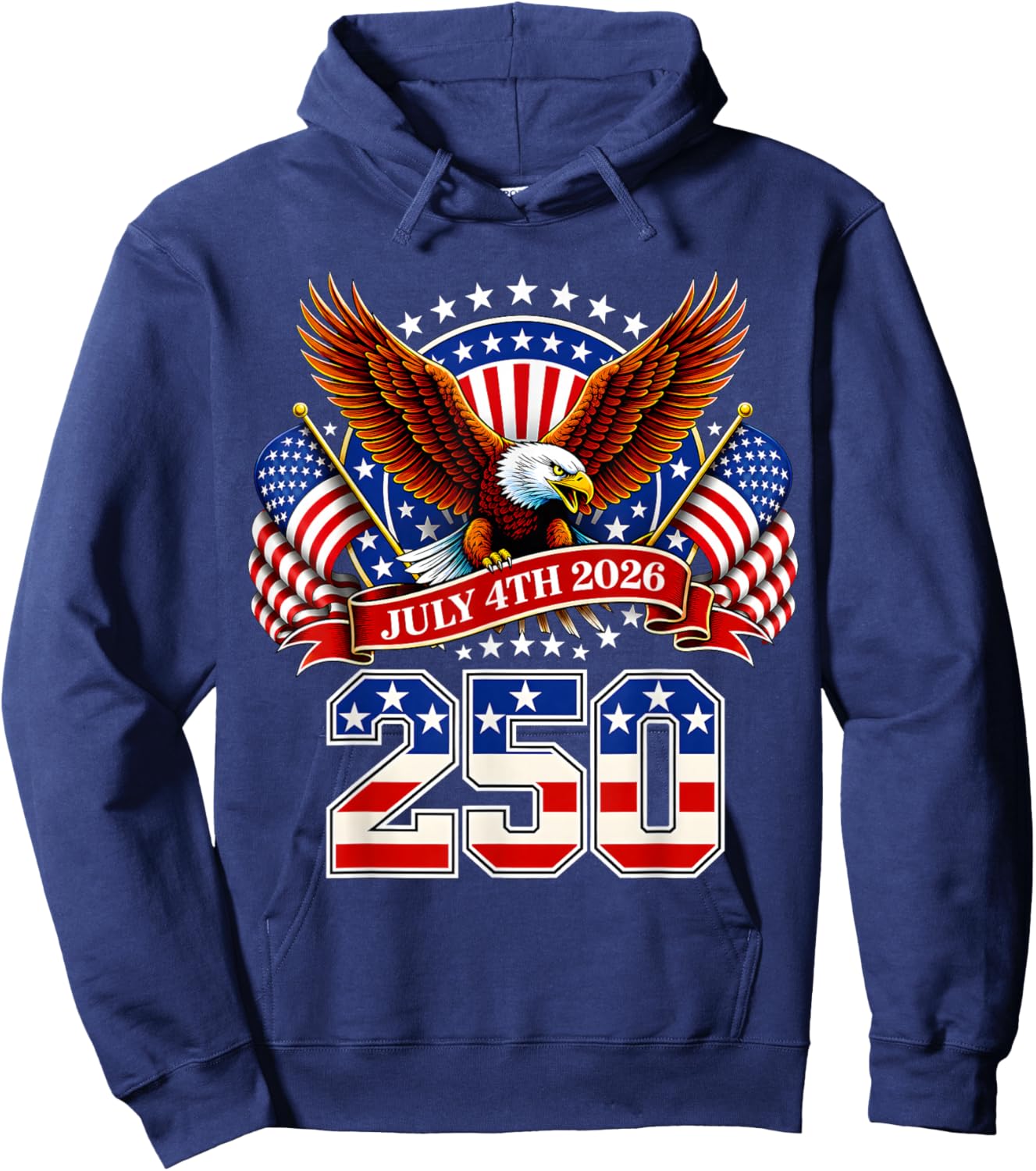 250 Anniversary USA Men Women 250 Years 250th Anniversary Hoodie - Hoodie | Navy