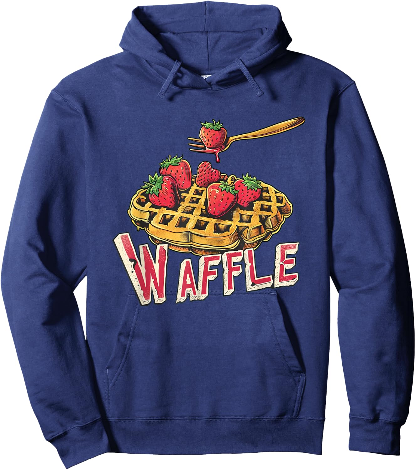 Strawberry Waffle Costume Hoodie - Hoodie | Navy