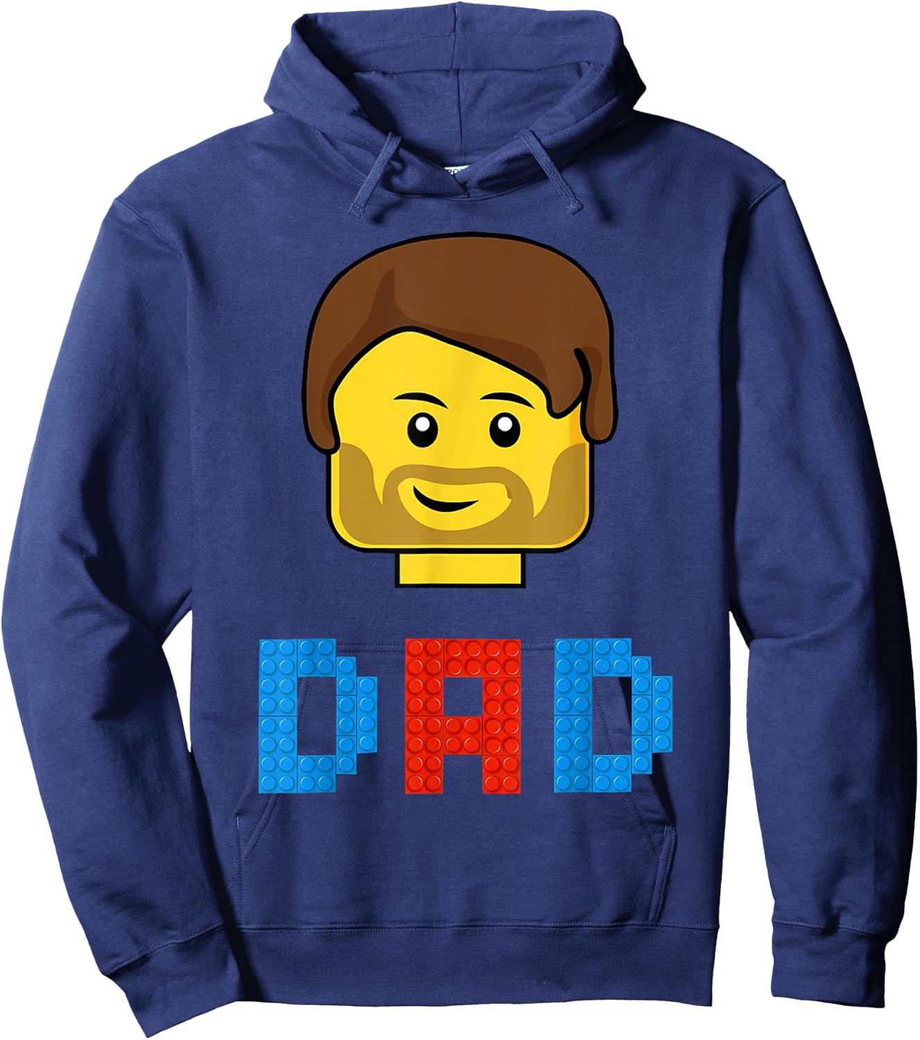 Unique Family Dad Master Builder Building Bricks Blocks Hoodie - Hoodie | Navy