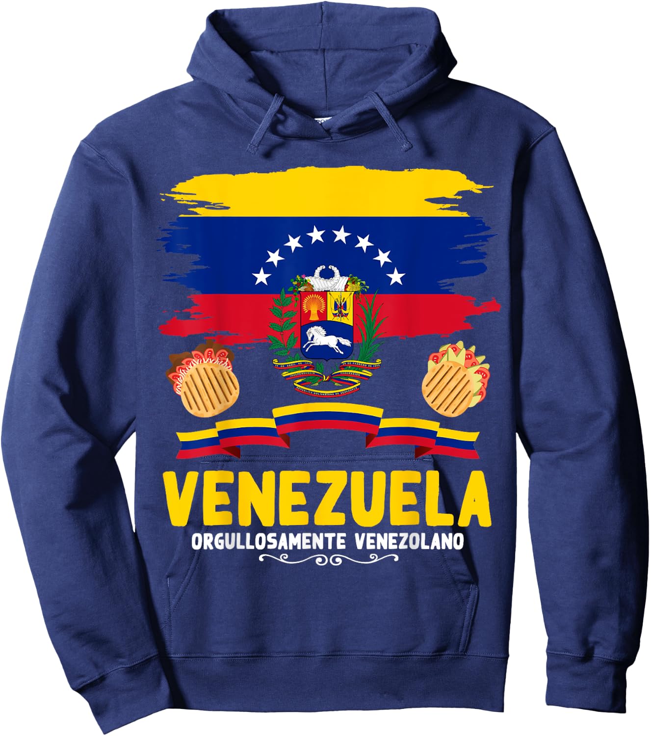 Venezuela Flag Outfit Idea For Kids & Venezuelan Flag Hoodie - Hoodie | Navy