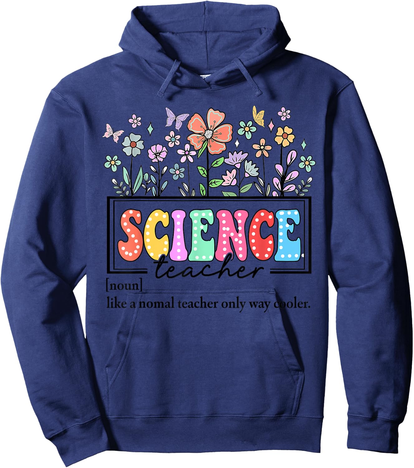 Science Teacher Definition for Back to School Teacher Day Hoodie - Hoodie | Navy