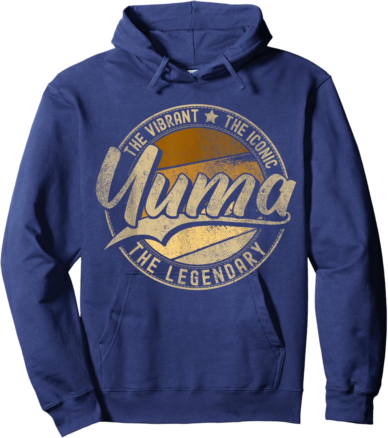 Yuma AZ | Arizona | Vintage Distressed Hoodie - Hoodie | Navy