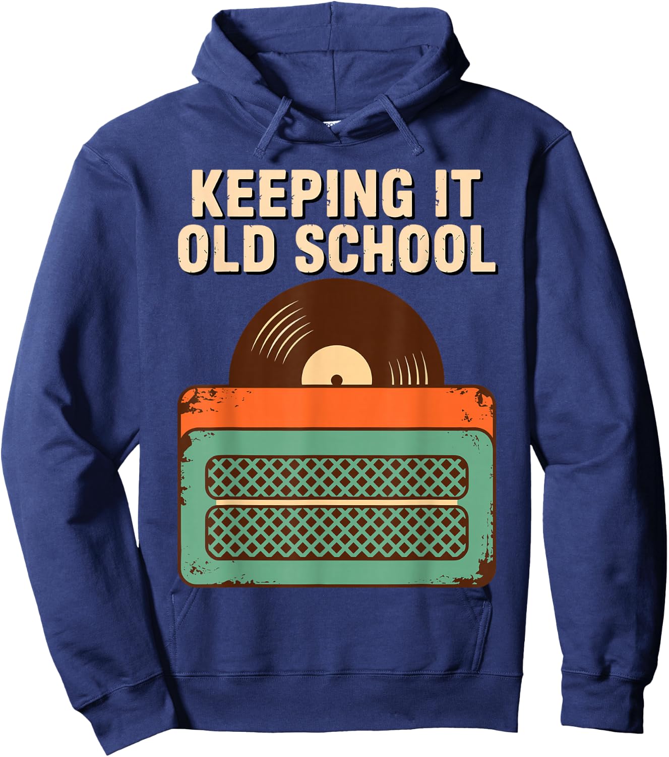Best Vinyl Art Women Music DJ Vinyl Record Collector Hoodie - Hoodie | Navy