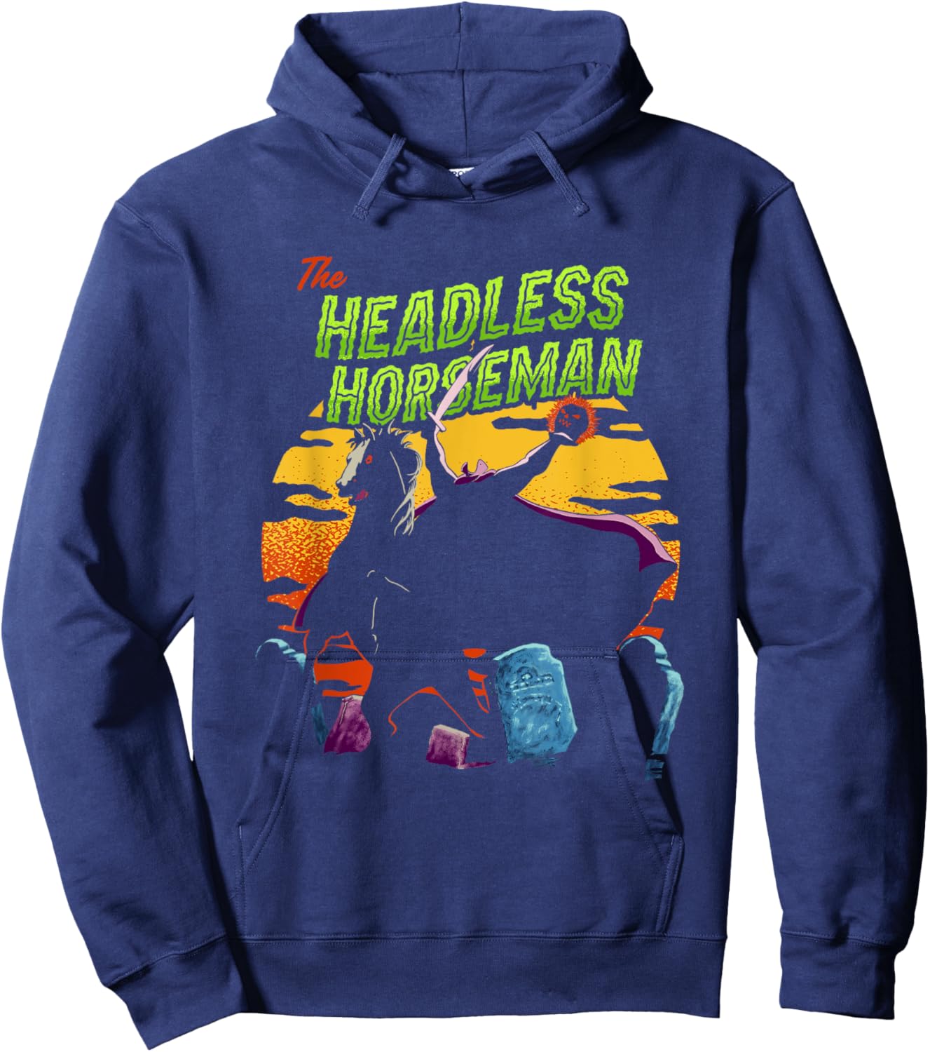 Disney The Adventures of Ichabod and Mr. Toad Halloween Logo Hoodie - Hoodie | Navy