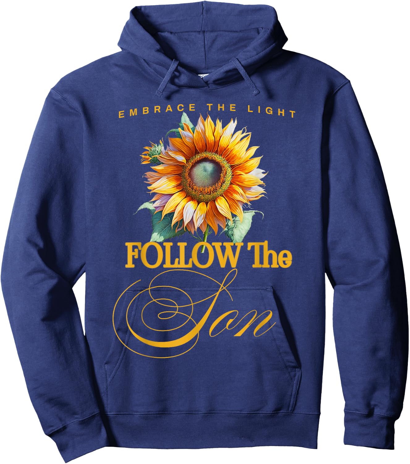 Embrace the Light Follow the Son Hoodie - Hoodie | Navy