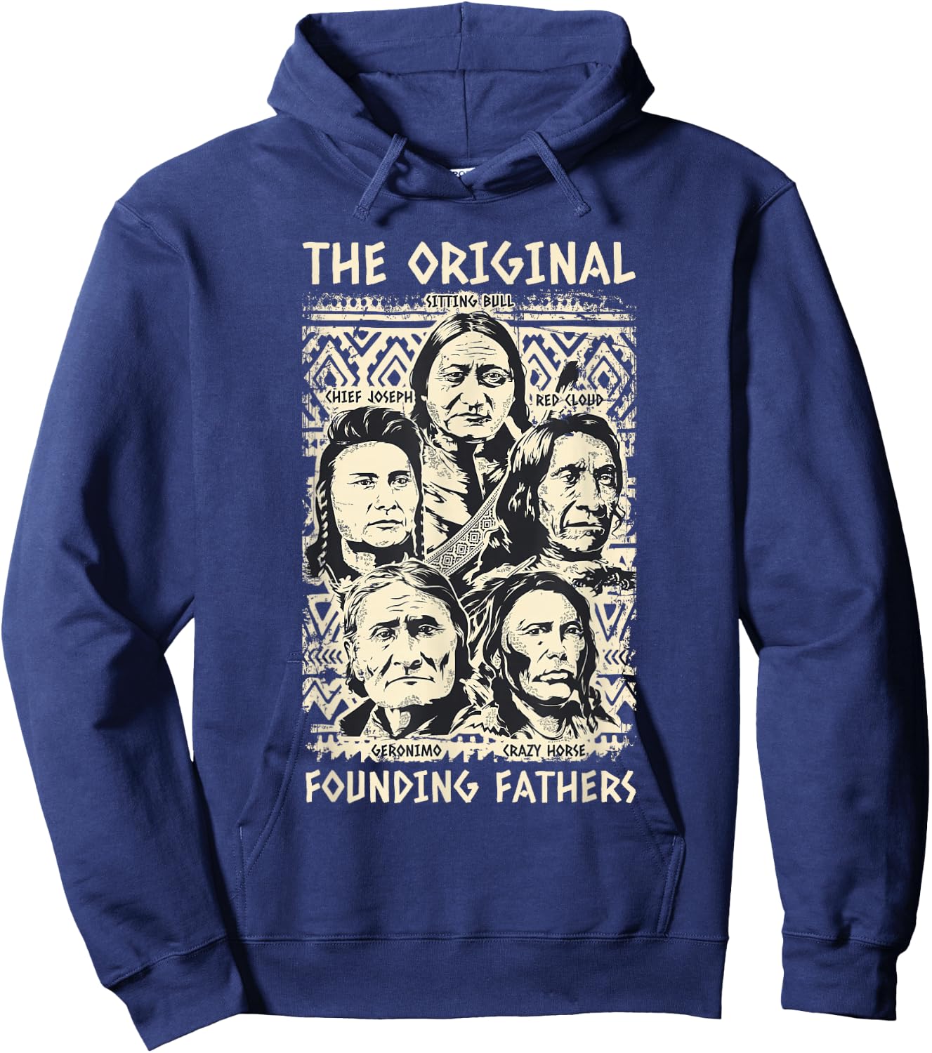 Original Founding Fathers Native American Tribe Hoodie - Hoodie | Navy