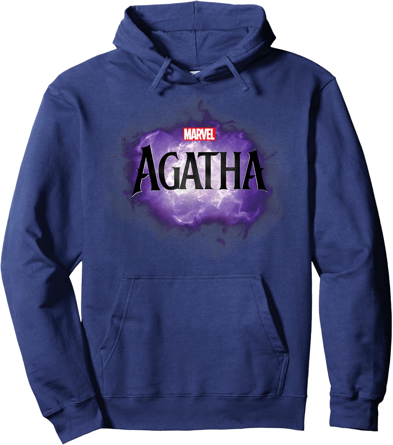 Marvel Agatha All Along Disney+ Series Official Agatha Logo Hoodie - Hoodie | Navy